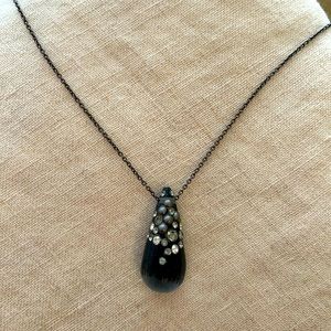 Alexis Bittar Crystal Tear Drop Necklace.